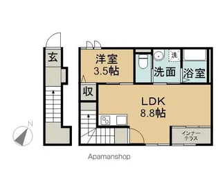 グランシャリオ泉【2階】の間取り